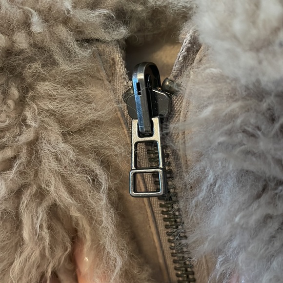 MADEWELL SHEARLING BOMBER JACKET - Picture 4 of 6